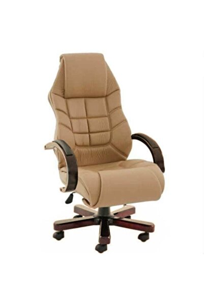 trendevimm Cooper Ahşap Ofis Koltuğu Yönetici Koltuğu Müdür Koltuğu Makam Kol...