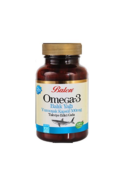 Balen Omega 3 Balık Yağı 100 Yumuşak Kapsül 650 mg Helal Sertifikalı