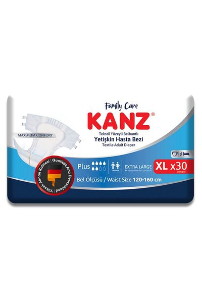 Kanz Patient Diapers Xlarge 30 Pieces