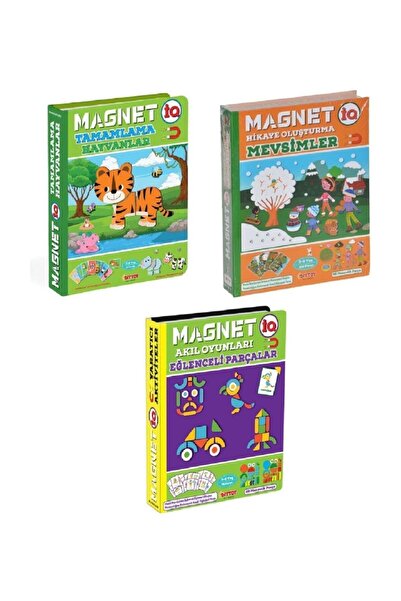 Diytoy 3'lü Magnet Hayvanlar Mevsimler Akıl Oyunları Eğlenceli Parçalar