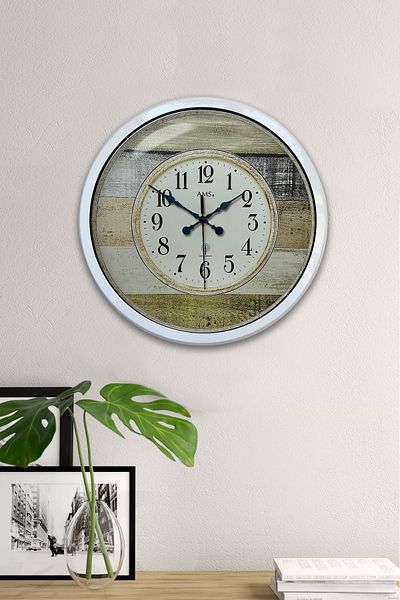 Kasva Concept Gift 40 cm White Metal Rich Wall Clock