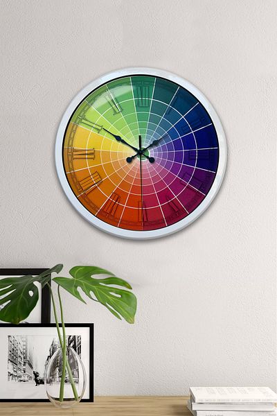 Kasva Concept 40 cm White Metal New Color Wall Clock