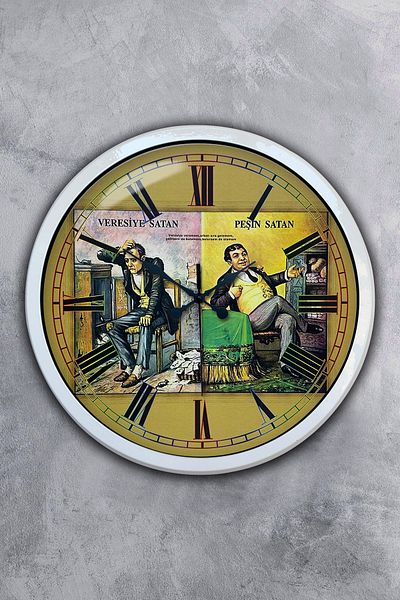 Kasva Concept Ceas de perete din metal alb de 40 cm