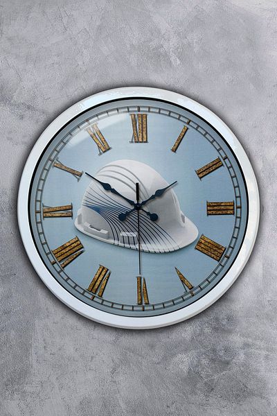 Kasva Concept Δώρο Ρολόι τοίχου κατασκευής 40 εκ. Λευκό Μεταλλικό