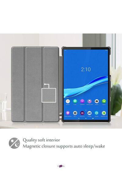 Fuchsia Lenovo Tab M10 Fhd Tb-x606f 10.3 Inç 2. Nesil Lenovo Tab M10 Plus Için Ince Hafif Akıllı Kapak