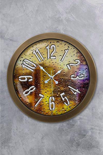 Kasva Concept Gift 36 cm Antique Metal Modern Wall Clock