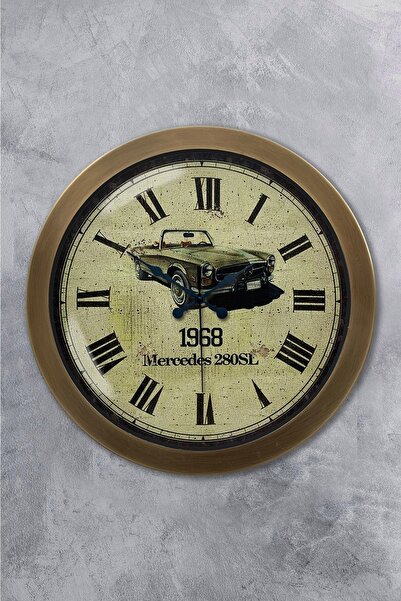 Platin Saat ساعة حائط سيارة انتيك معدنية انتيك 36 سم