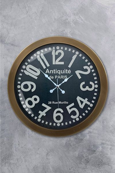 Kasva Concept Gift 36 cm Antique Metal Antique Wall Clock