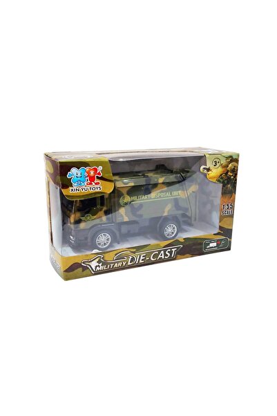Can-Em Oyuncak Xy253 Standda Çekbırak Metal Askeri Araçlar