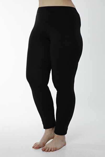 Hmd Women's Cotton Black Oversize Long Leggings & Plus Size & Comfortable Texture