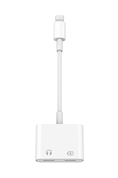ucuzmi Iphone 11 12 Pro Max Mini Lightning 2in1 Şarj + Kulaklık Dönüştürücü 2...