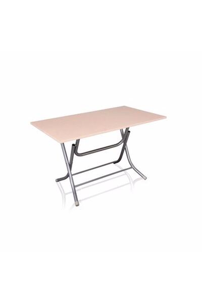 Arıcıoğlu 60 Cm X 80 Cm Katlanır Metal Yüksek Ayaklı Suntalam Ahşap Masa