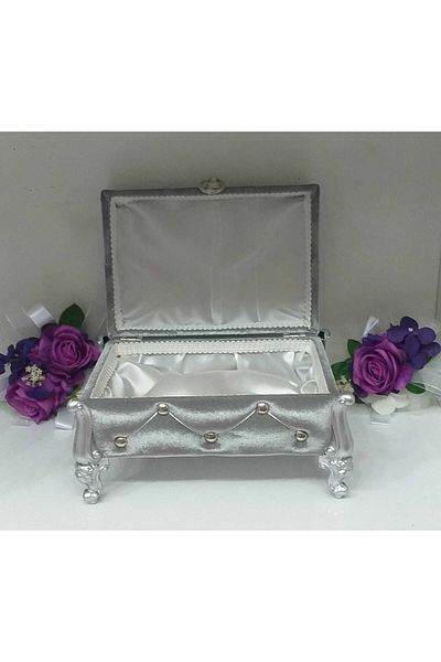 Ebrar Çeyiz Gray Makeup Box