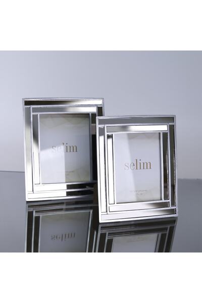 Selim 13x18 Lara Mirror Πλαίσιο Ασημί