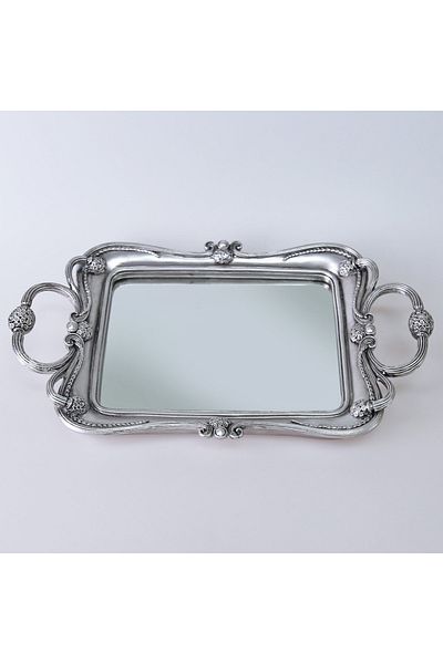 Selim Tray Feryal Mirrored Silver