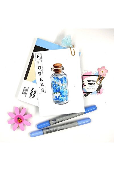 Poli Art Design ألبوم مستطيل A6 60 صفحة (للمركن والرسومات) ألبوم كلاسيكي