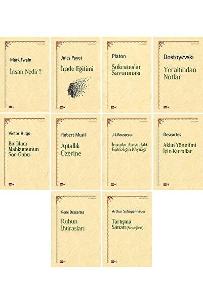 Tutku Yayınevi Felsefe - Psikoloji Seti - 10 Kitap - Insan Nedir - Sokrates -...