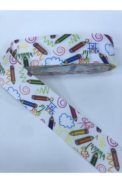 Hobigram Λευκό μοτίβο μολύβι με κορδέλα Grosgrain Η τιμή είναι για 1 μέτρο – Κορδέλα, κομψό σχέδιο, γυναικείο αξεσουάρ