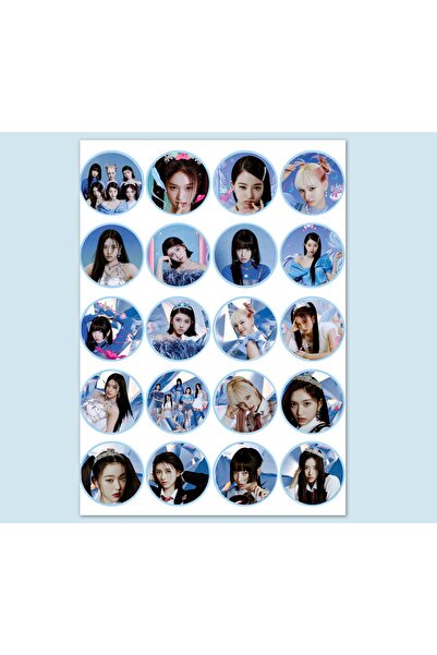 Güneş Kırtasiye Ive Kpop stiker A4 list 20 okruglih stikera