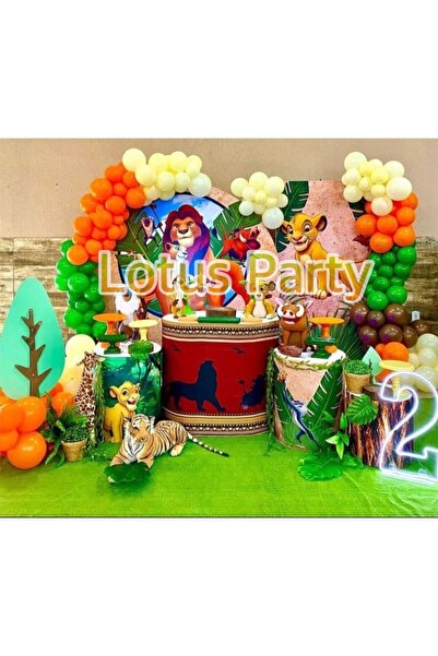 LOTUS PARTY 100 Pieces - Safari Themed Balloon Chain Set ( Orange - Yellow - ...
