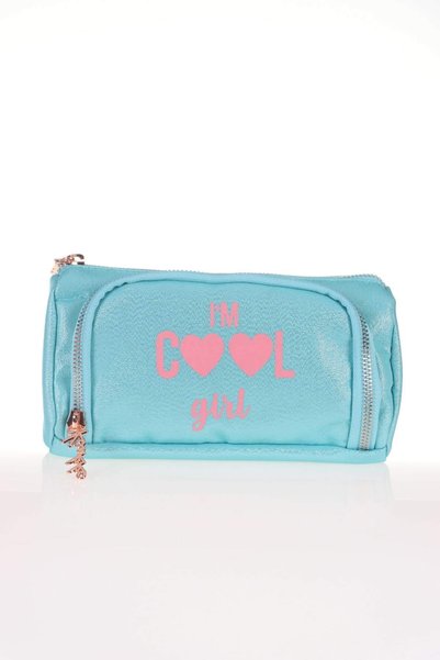 Ecrou Turquoise Sparkle Plump Pencil Bag - K2305