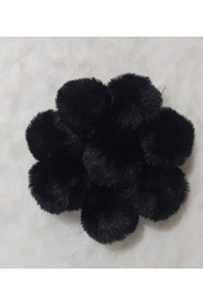 damlakids 5 Cm Tavşan Ponpon Ital Suni 10 Lu Siyah