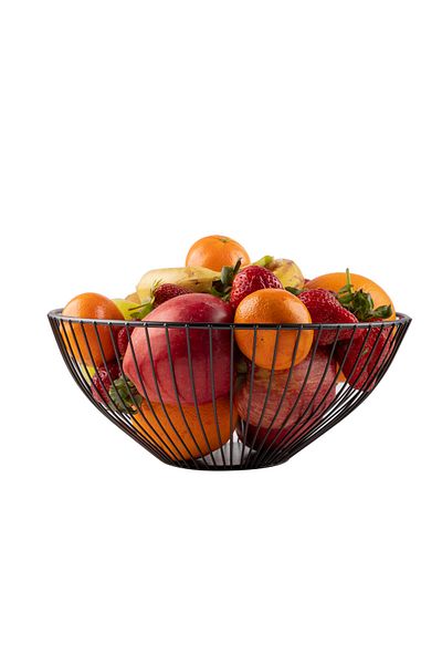 nilşah Deep Fruit Bowl-black