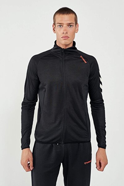 hummel Erkek Siyah Fermuarlı Sweatshirt