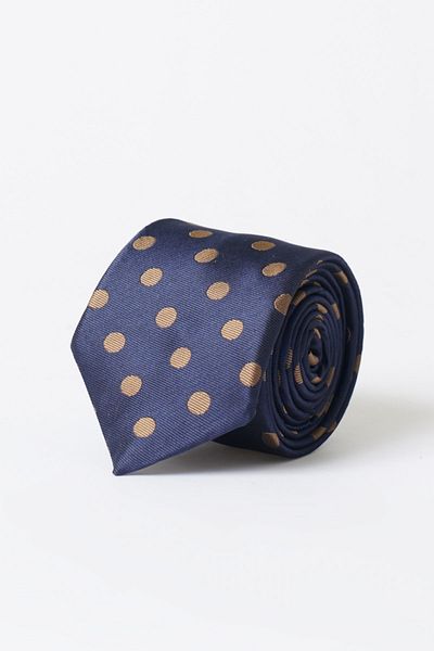 ALTINYILDIZ CLASSICS Ανδρική κλασική γραβάτα Navy Blue-beige με σχέδιο Navy Blue Beige