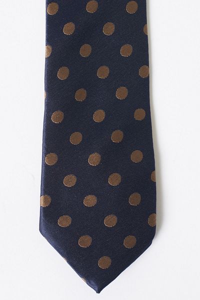 ALTINYILDIZ CLASSICS Ανδρική κλασική γραβάτα Navy Blue-beige με σχέδιο Navy Blue Beige
