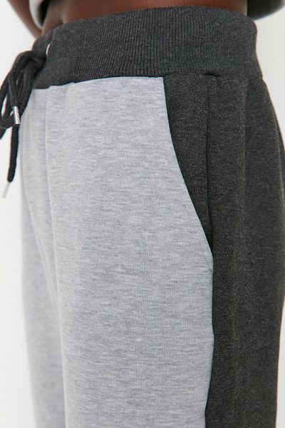 Trendyol Collection Gray Basic Jogger Thick Fleece Knitted Sweatpants TWOAW20EA0160