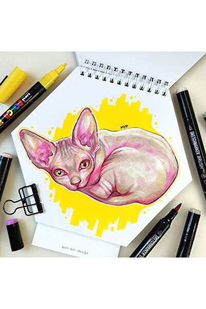 Poli Art Design كراسة الرسم السداسية Canson The Wall Spiral (للافتات ورسومات)...