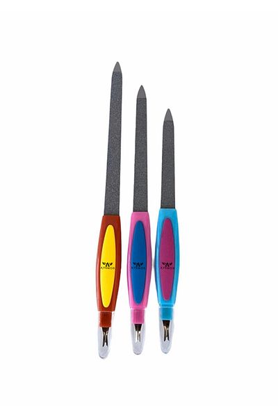 AVEMOR 3-Piece Double Sided Nail File Set