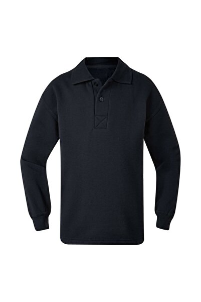 YCN TEKSTİL Unisex μακρυμάνικο μπλουζάκι πόλο με λαιμόκοψη