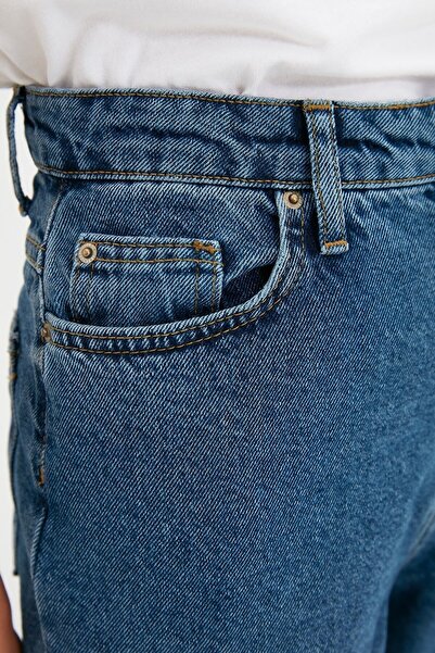 Trn JNS Medium Blue Women's Mom Jeans