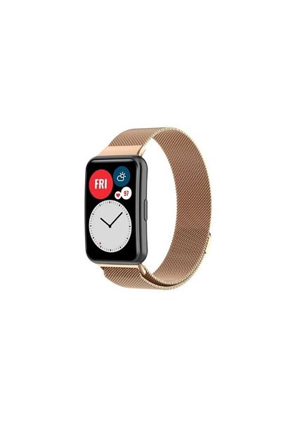 Ekoodukkan حزام معدني شبكي متوافق مع ساعة Huawei Watch Fit 2