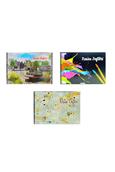 Defne 34x48 30 ورقة غطاء من الورق المقوى كتاب صور حلزوني 3 قطع