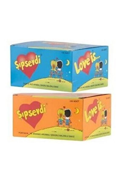 Şıpsevdi Gum 200 Pieces Orange-Ananes - Strawberry-Banana
