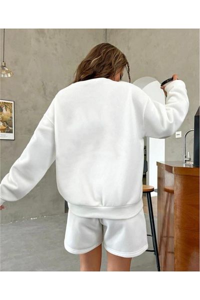 AFROGİYİM Γυναικείο φούτερ με στάμπα Brooklyn Oversize