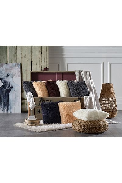 Doqu Home Калъфка за възглавница Meyra, кафява - 45 x 45 см
