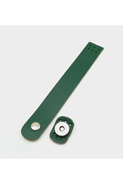 angel çanta aksesuar 18x2.3 cm zeleni pravi Koža ravni Torba poklopac sa sreb...