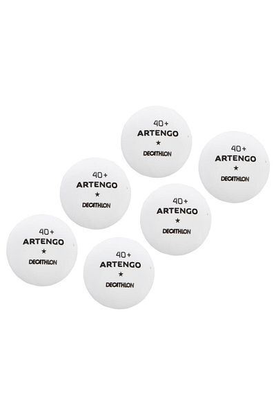 Decathlon Ttb100 by Table Tennis Ball 40+ 6 Pieces White Europestore
