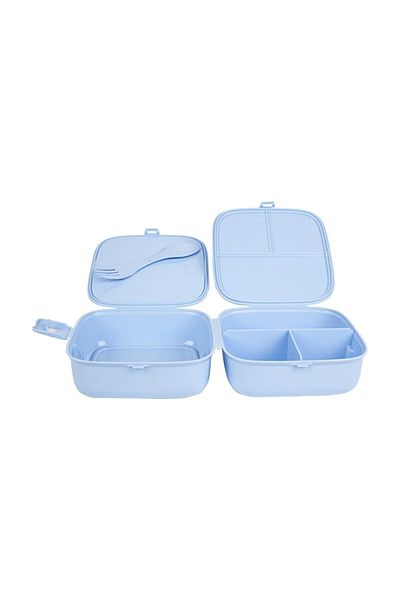 Gondol Blue Lockable 3 Compartment Lunch Box Children's Breakfast Student School Picnic Meal Bag