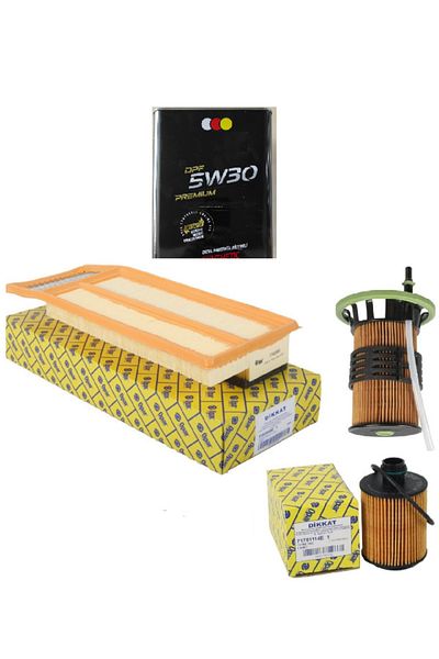 OPAR Fiat Egea Maintenance Set Air Filter-Fuel Filter-Oil Filter-Particulate Oil 5W30 Maintenance Set
