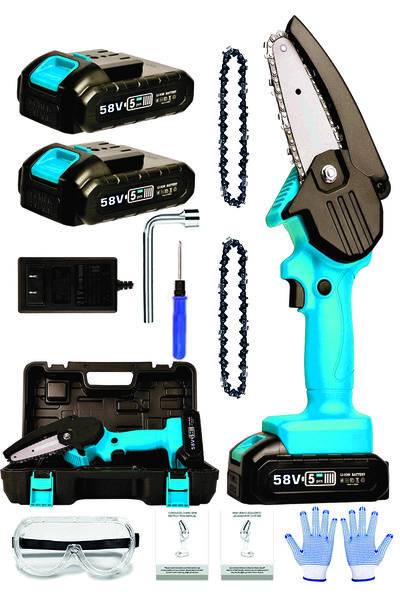 BÖHRER Pross 56v 5ah +2 Adet Zincir Çift Bataryalı Dal Budama Akülü Testere M...