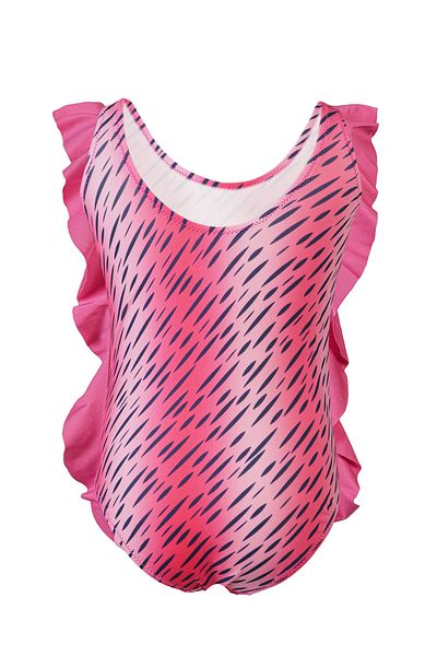 TESMAY Girl's Swimsuit Frilly New Season Polyamide Slim Fit Thin Lined Water Repellent