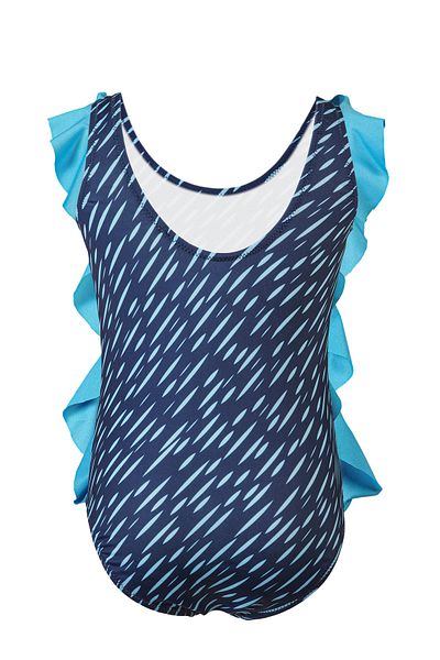 TESMAY Girl's Swimsuit Frilly New Season Polyamide Slim Fit Thin Lined Water Repellent