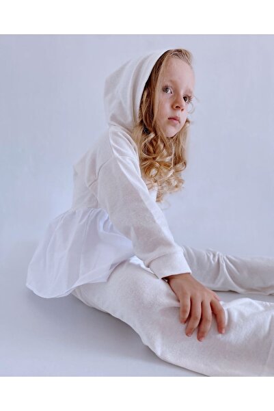 Le Petite Sole Girl's Ecru Cozy Tracksuit Set