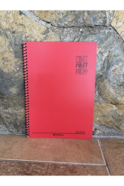 Foolix Book 80 Renkli Yaprak Kareli A4 Defter