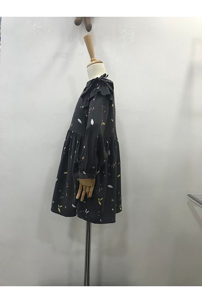 Çikoby Girl's Leaf Print Dress
